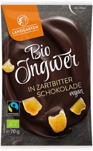 Ingwer in Zartbitterschokolade