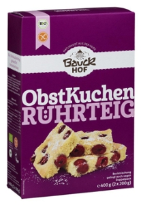 Backmischung Obstkuchenteig