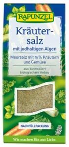 Jodiertes Kräutersalz mit 15% Kräutern & Gemüse