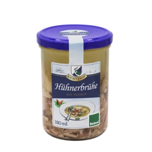 Hühnerbrühe Einmachglas